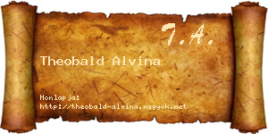 Theobald Alvina névjegykártya